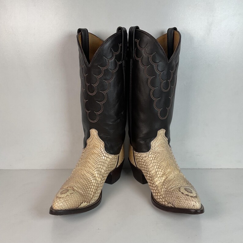BOTTES EN PEAU DE COBRA J CHISHOLM HOMME TAILLE 9D FAITES UNE