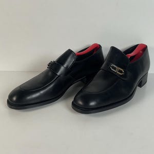 Vintage Florsheim Bit Loafers Men 9.5 D Black Leather Braided Strap Dress Shoes Florsheim | Shoes | Florsheim Mens Braided Strap Black  main image 2