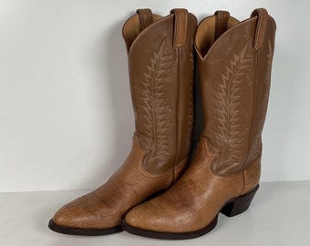 Vintage Tony Lama Cowboy Boots | Bullhide | Gold Label | USA Made | Men’s 9 D