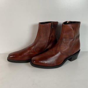 Vintage Side Zip Boots Men - Etsy display picture 2