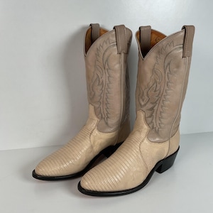 Tony Lama Lizard Boots - Etsy display picture 1