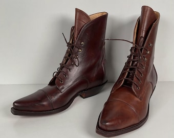 Vintage Dan Post Victoriaanse veterlaarzen | Spaanse collectie | Damesmaat 8 M