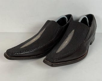 Stingray Mule Clogs | Western | Exotic | Dark Brown | Men’s 9