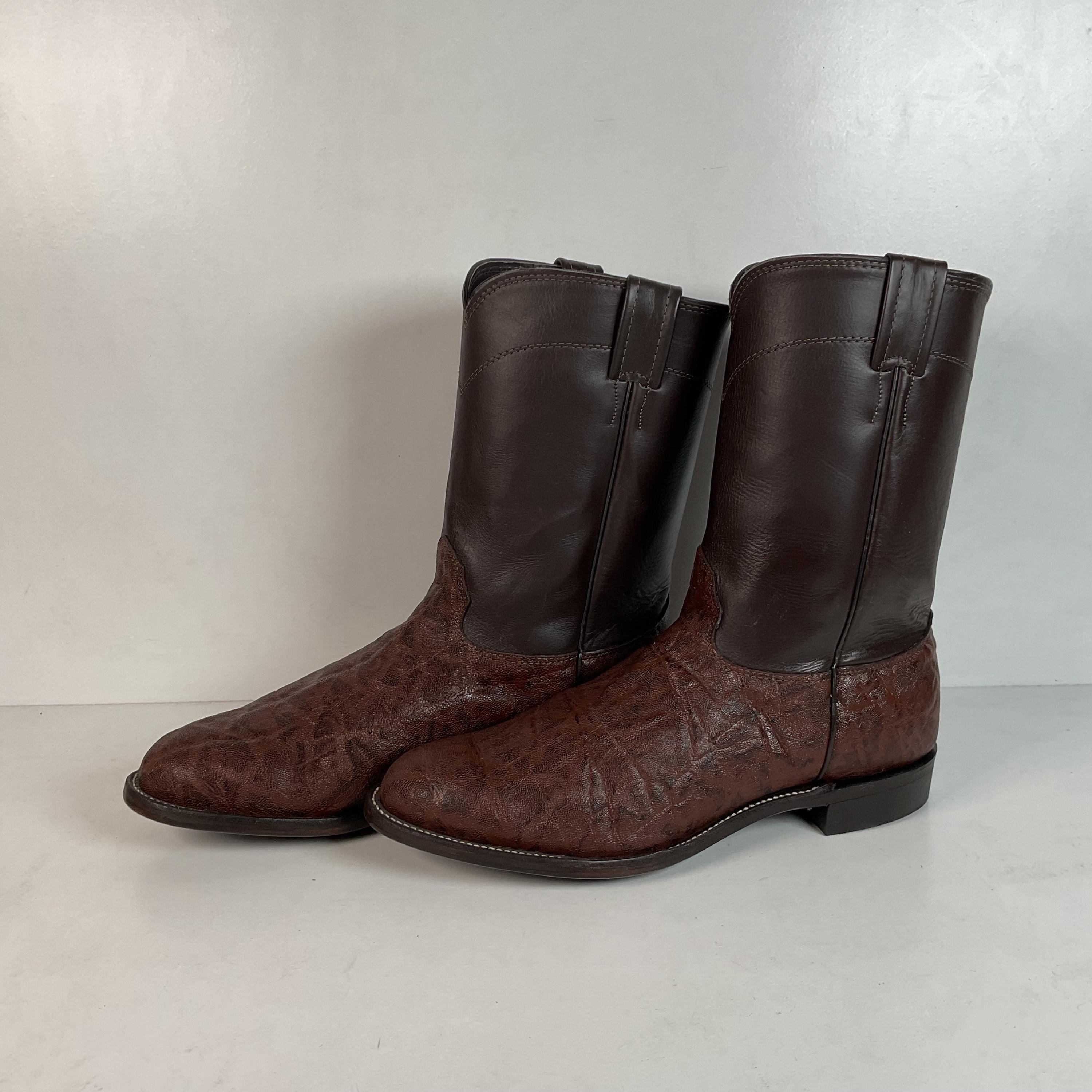 Vintage Larry Mahan Elephant Roper Cowboy Boots 10.5 E 