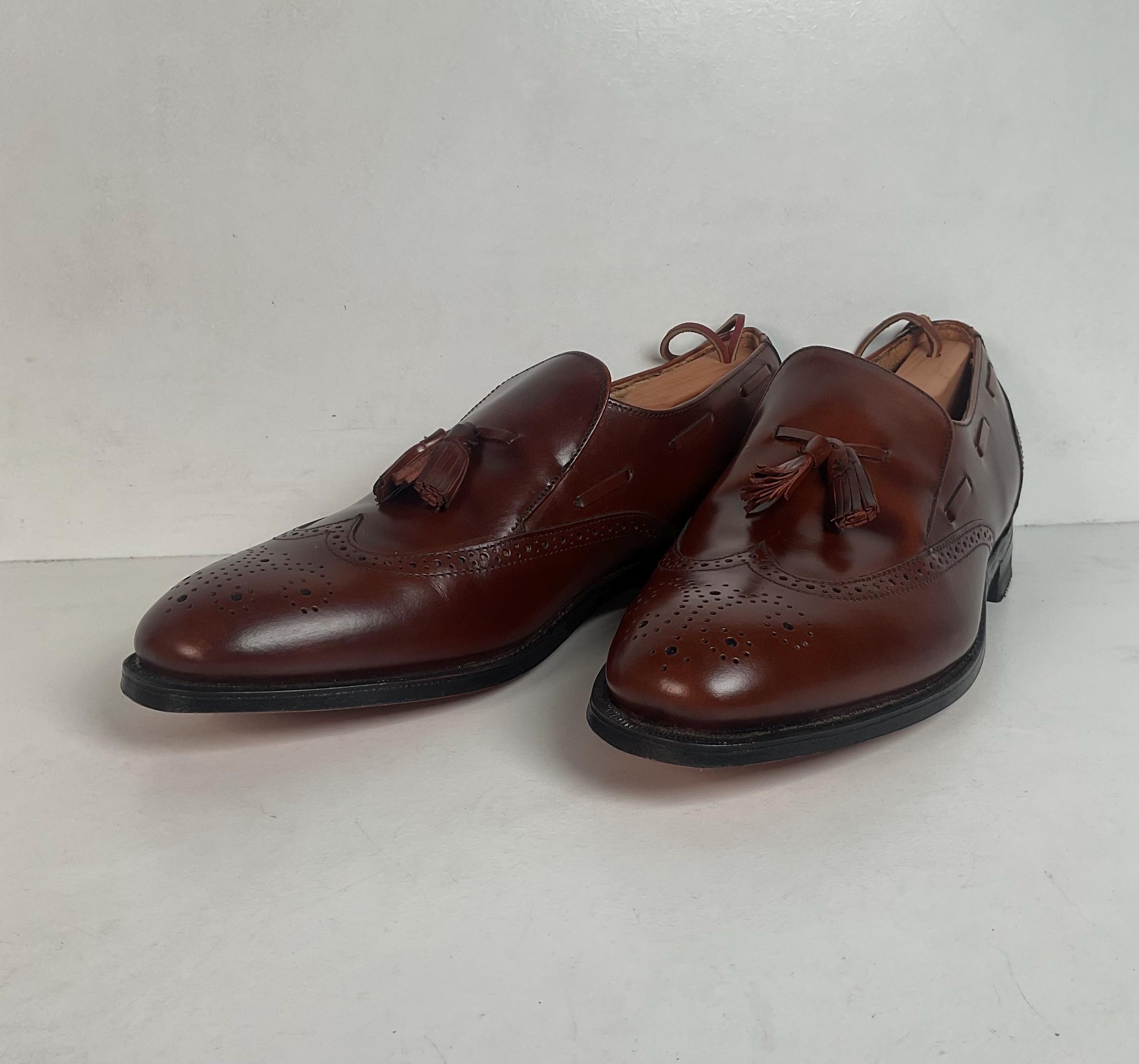 Vintage Hanover Brown Tassel Loafers 11.5 D USA Made - Etsy display picture 1