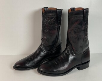 Lucchese 2000 Majestic Roper Boots | Cowboy | Black Cherry | Men’s 8 D