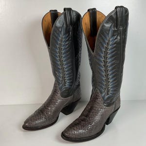 Vintage Tony Lama Gold Label Cowgirl Boots | Python | Men’s 4.5 | Women’s 5.5