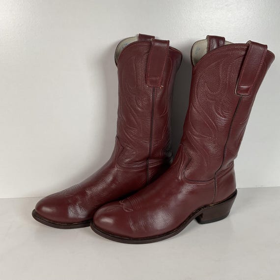 Stewart Fine Handmade Cowboy Boots | Custom | Soft Deertan | Men’s 9.5