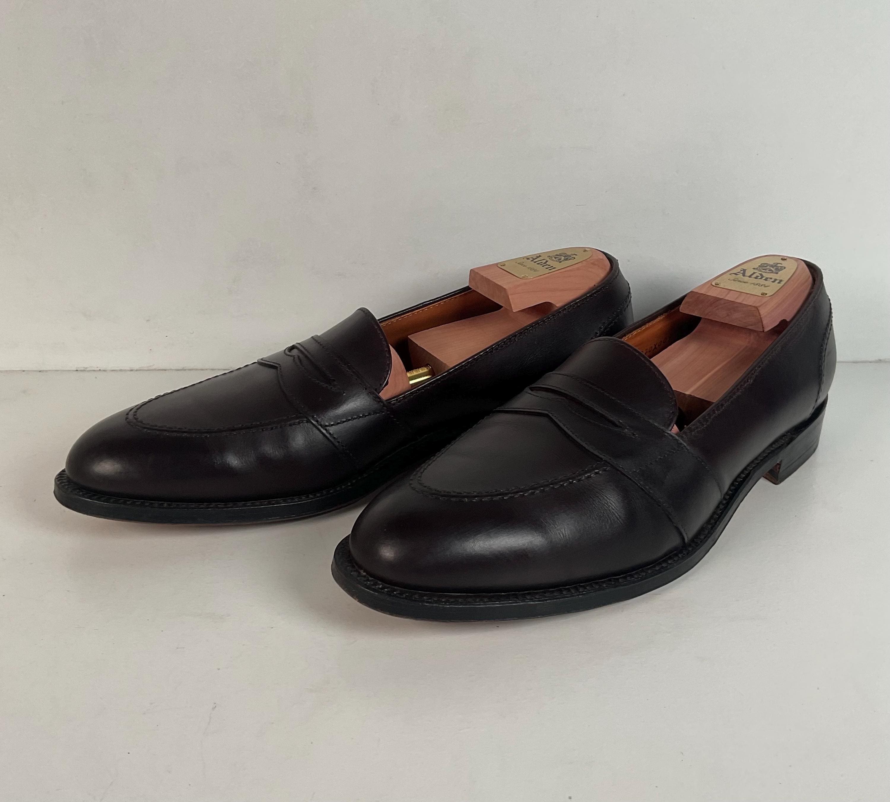 Alden Men's 683 | Full Strap Slip on | Burgundy Calfskin | 11 B
