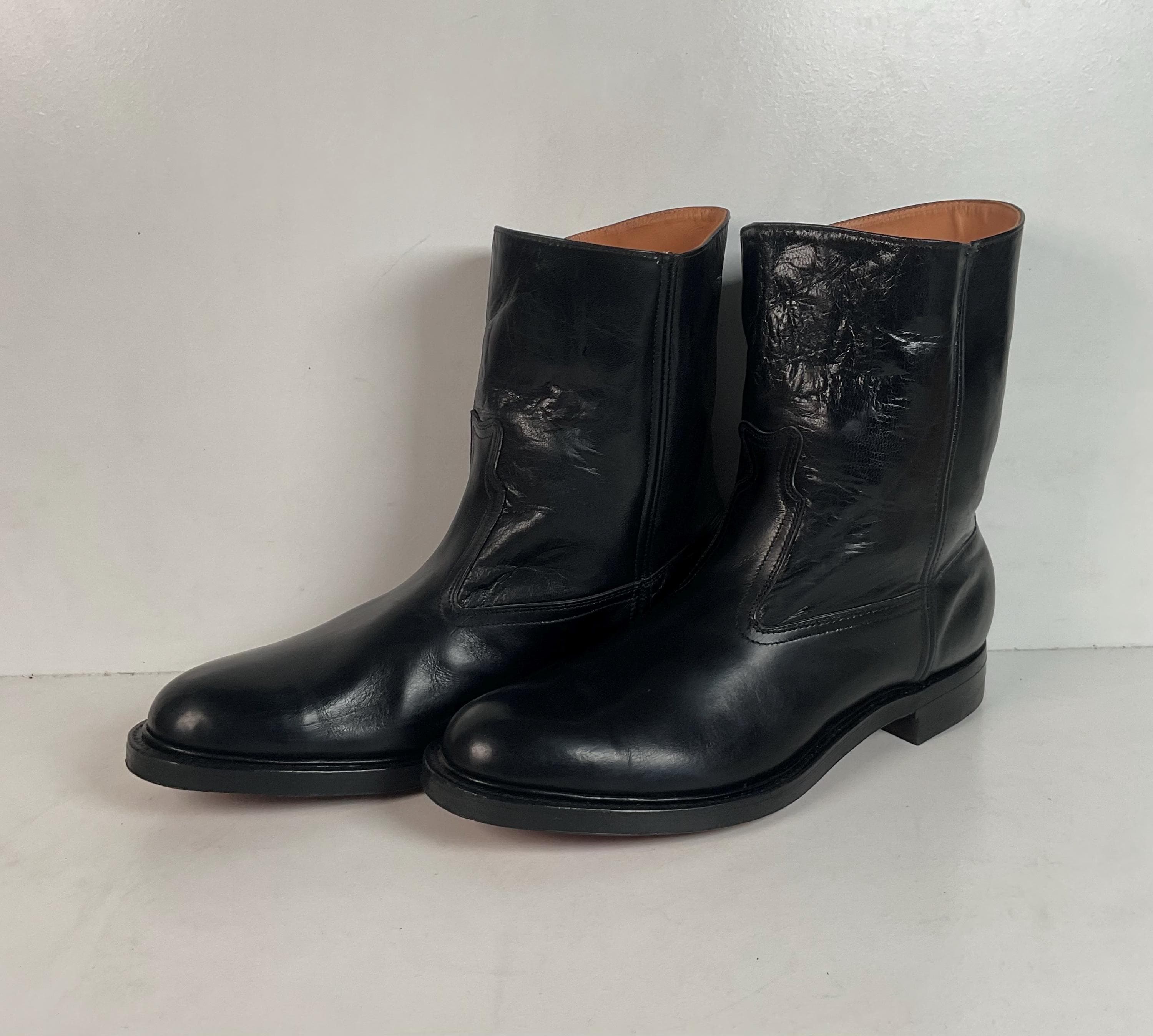 1950s-1960s ブーツ 44 Vintage 1950s 60s Tall Lace Leather Work Boots Size 7 3E - Etsy
