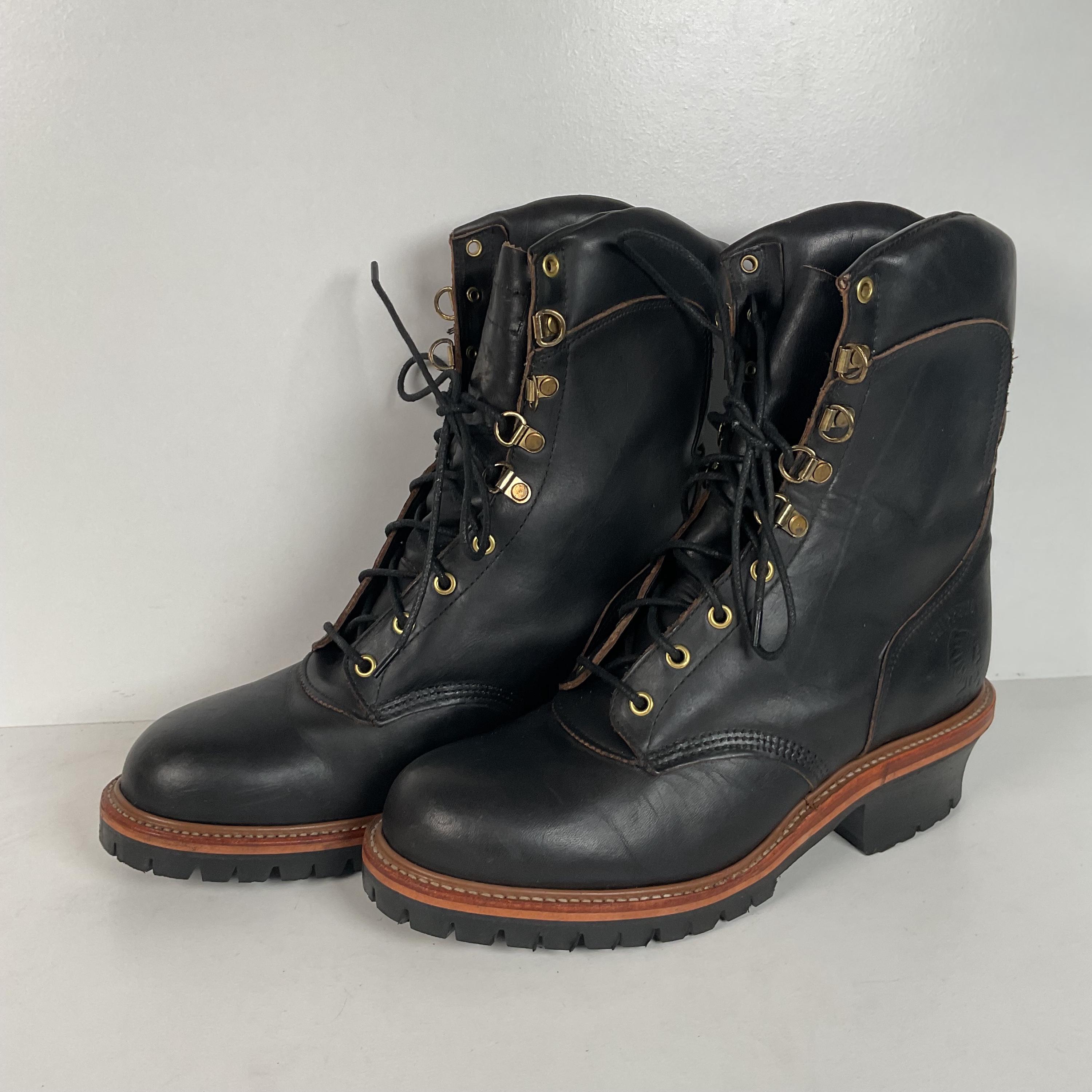 Vintage Steel Toe Logger Boots | USA Made | 1970s-1980s | Men’s 7.5 E Vintage Logger Boots - Etsy main image 3