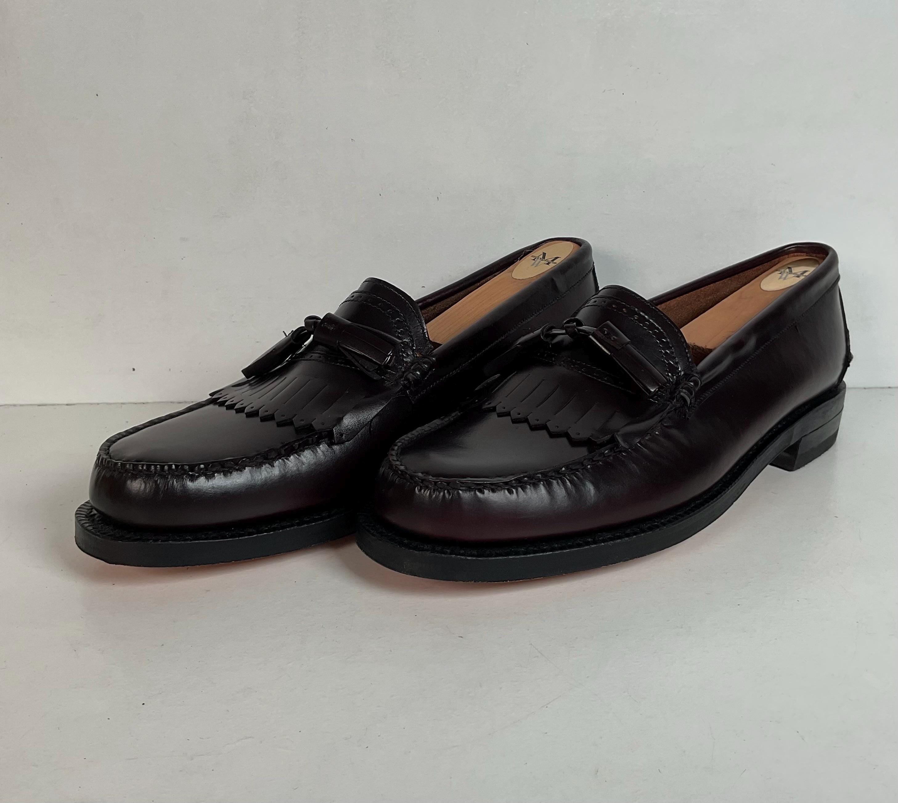 Vintage Johnston & Murphy Aristocraft USA Kiltie Wingtip Penny Loafers Mens 9.5C Johnston Murphy Shoe - Etsy Israel main image 4