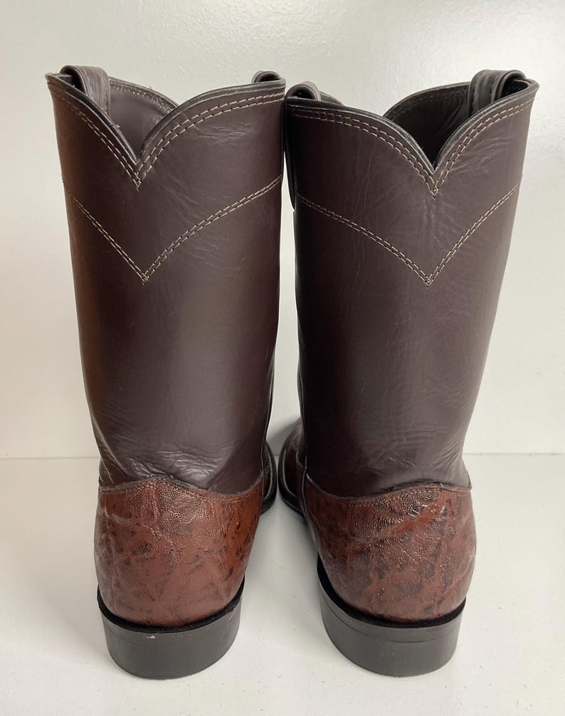 Vintage Larry Mahan Elephant Roper Cowboy Boots 10.5 E Exotic - Etsy