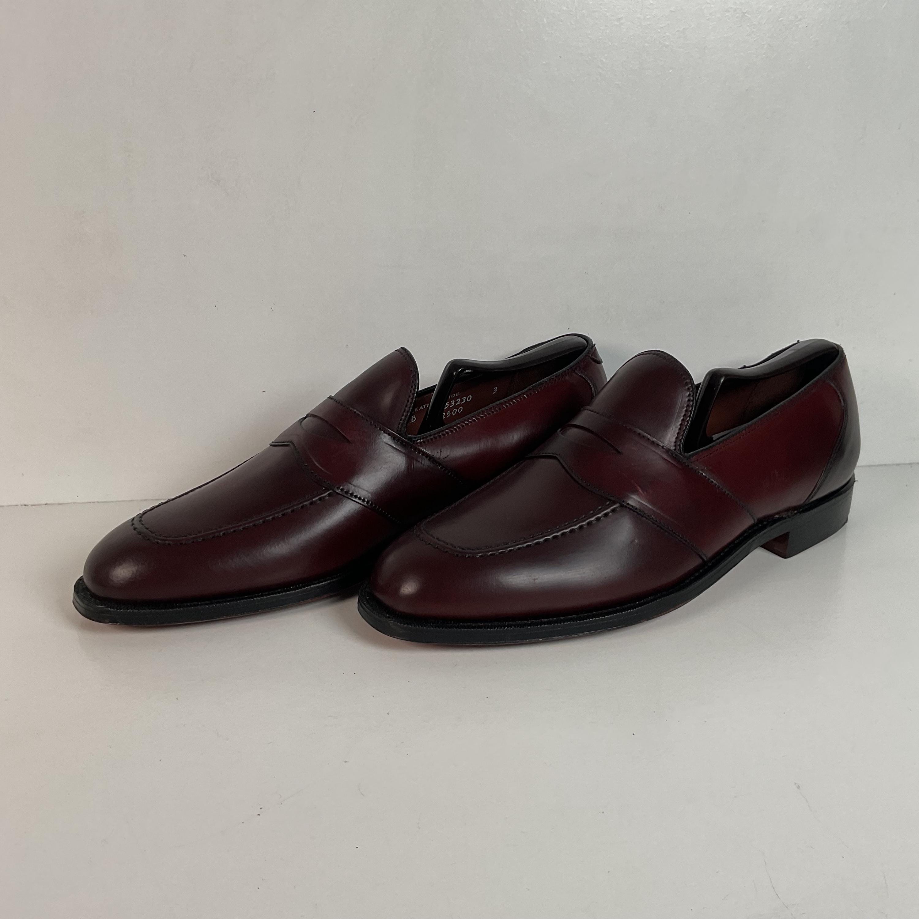 Vintage Hanover LB Sheppard Penny Loafers | Genuine Shell Cordovan | Men’s 10 D Hanover Shell Cordovan Models | vcleat main image 3