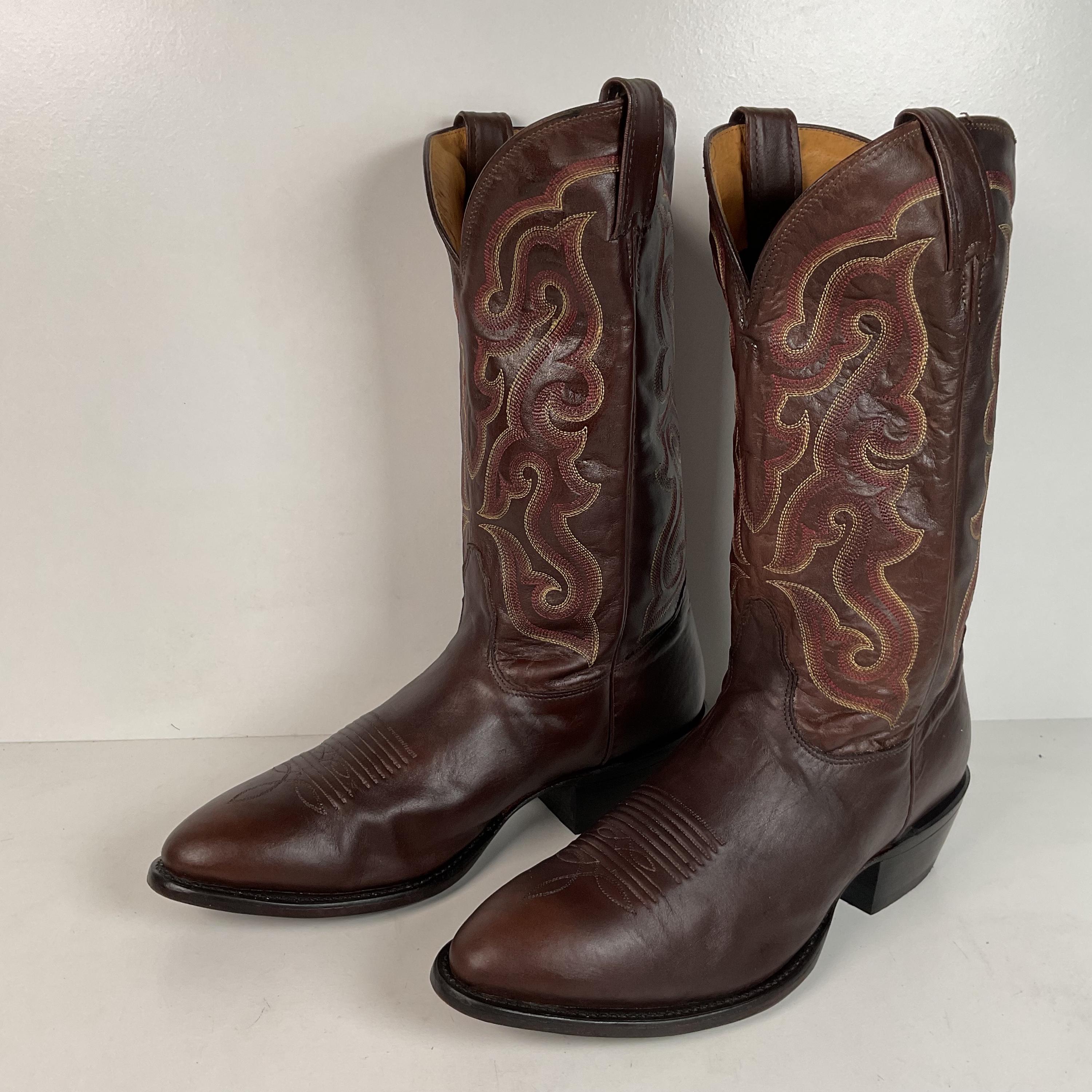 Vintage Exotic Nocona Men\'s Cowboy Boots Size 14 E Made In USA Brown Rare Nocona Boots Brown Boots for Men for Sale | Shop New & Used  main image 3