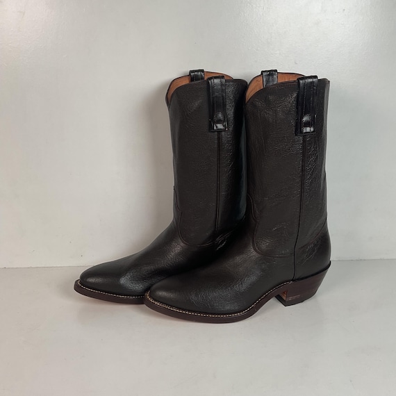 Vintage 1960s Nocona Water Buffalo Cowboy Boots 8 D Exotic