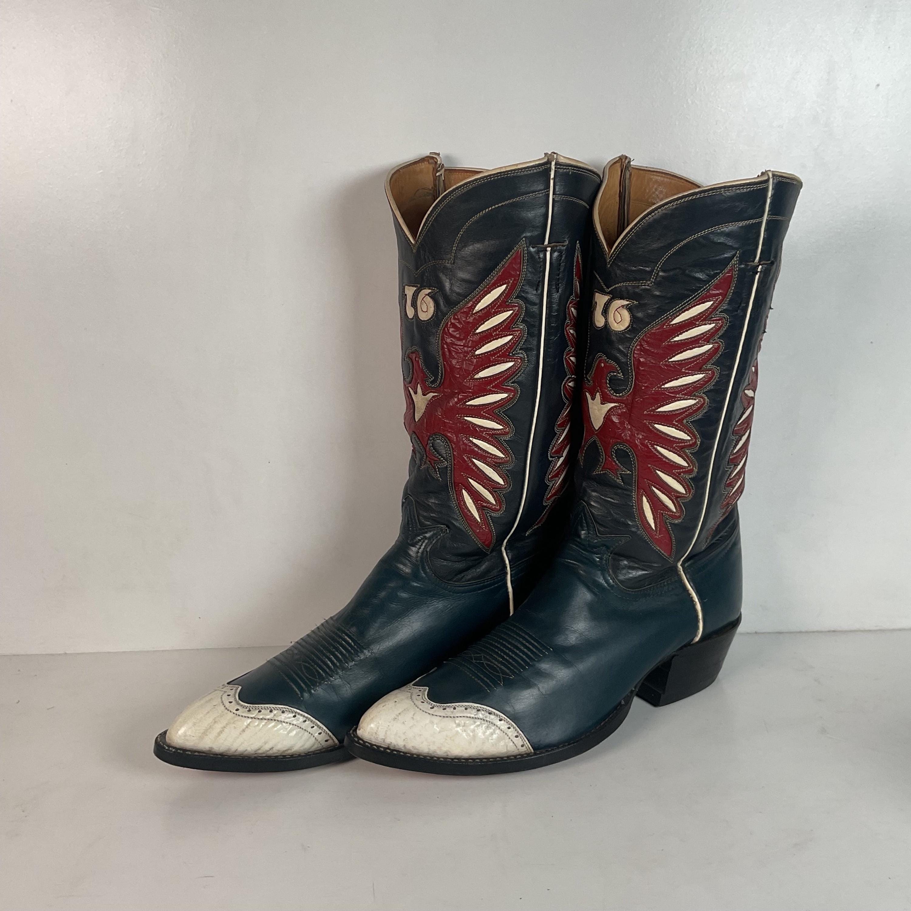 Tony Lama Wingtip Cowboy Boots