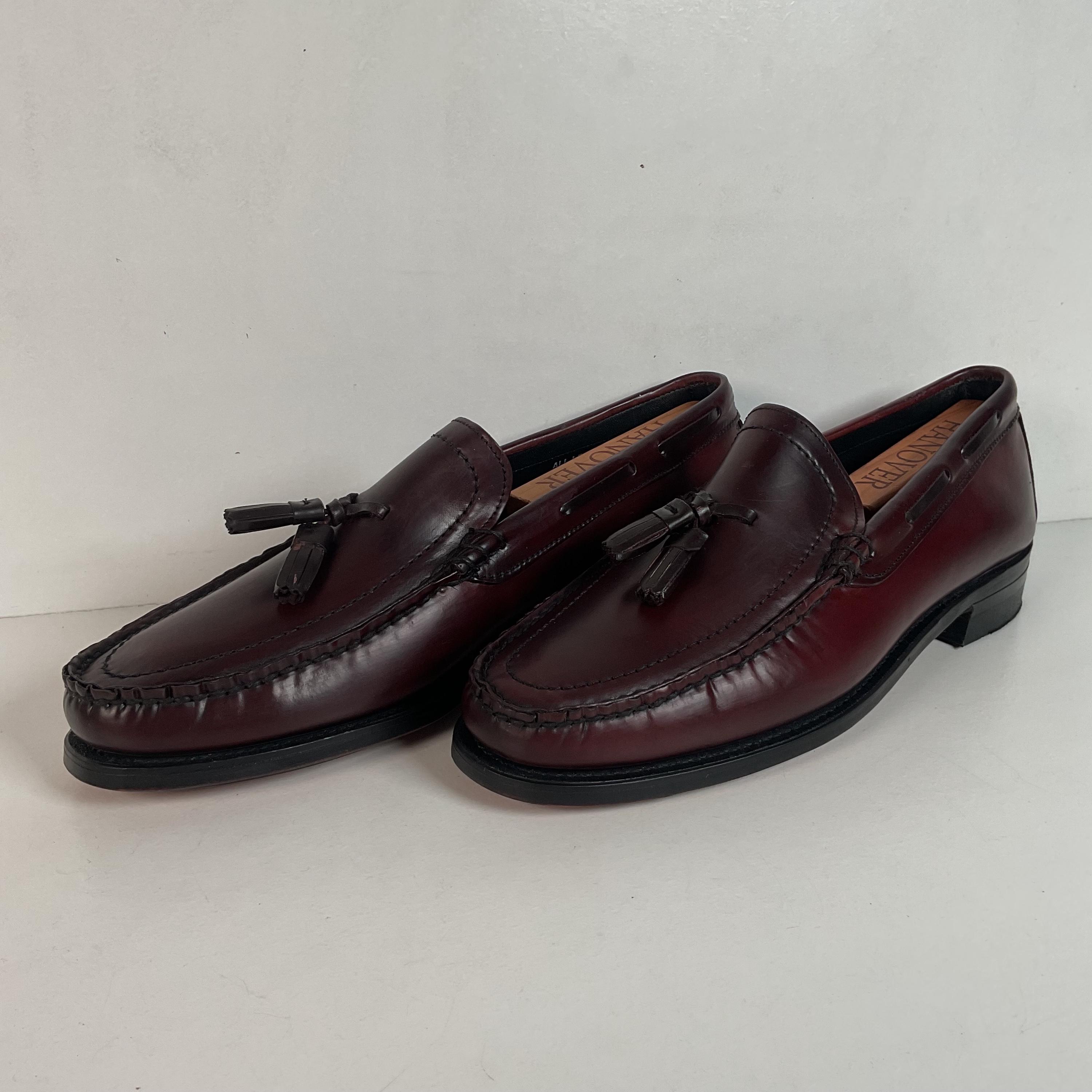 Hanover Master Flex 2518 Loafers Burgundy Leather Tassel Kiltie Shoe Mens 13 D/B Hunter M TL in Bordeaux - Henry Stevens main image 2