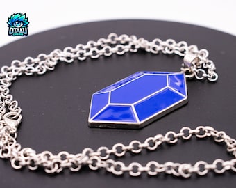Legend Of Zelda Necklace - Rupee Pendant - Gamer Necklace - Zelda Necklace - Gamer Gift - Cosplay Necklace - Zelda Charm Pendant