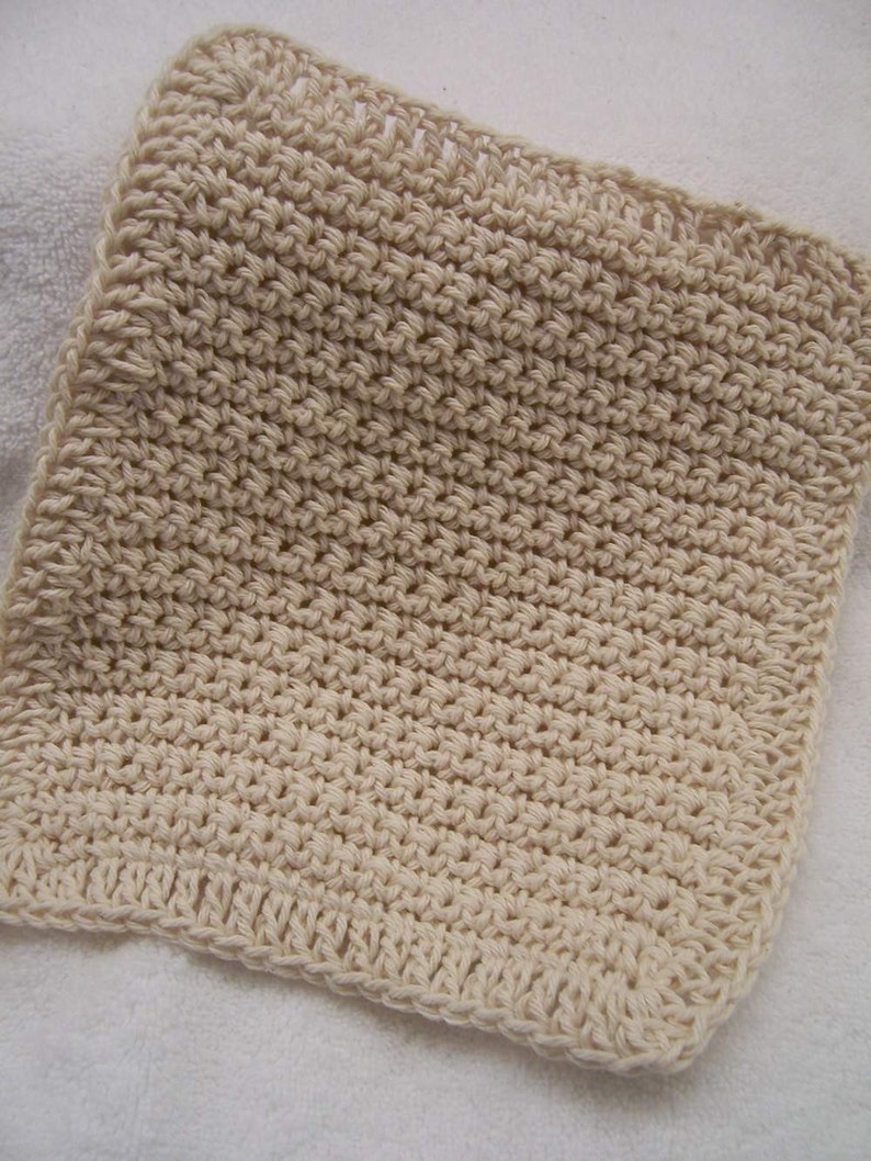 set of 6 oatmeal dishcloths image 3