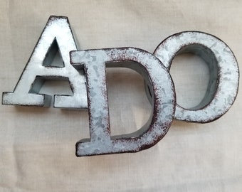 Rustic, Metal Letters - ADMO