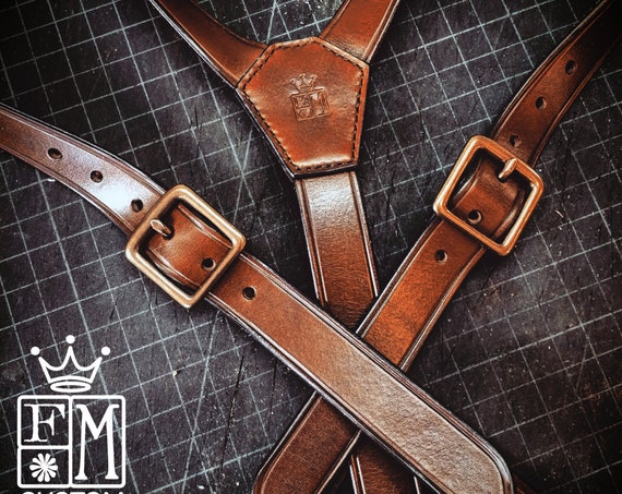 Leather suspenders : Hand built for YOU in New York by Freddie Matara. Fine craftsmanship!