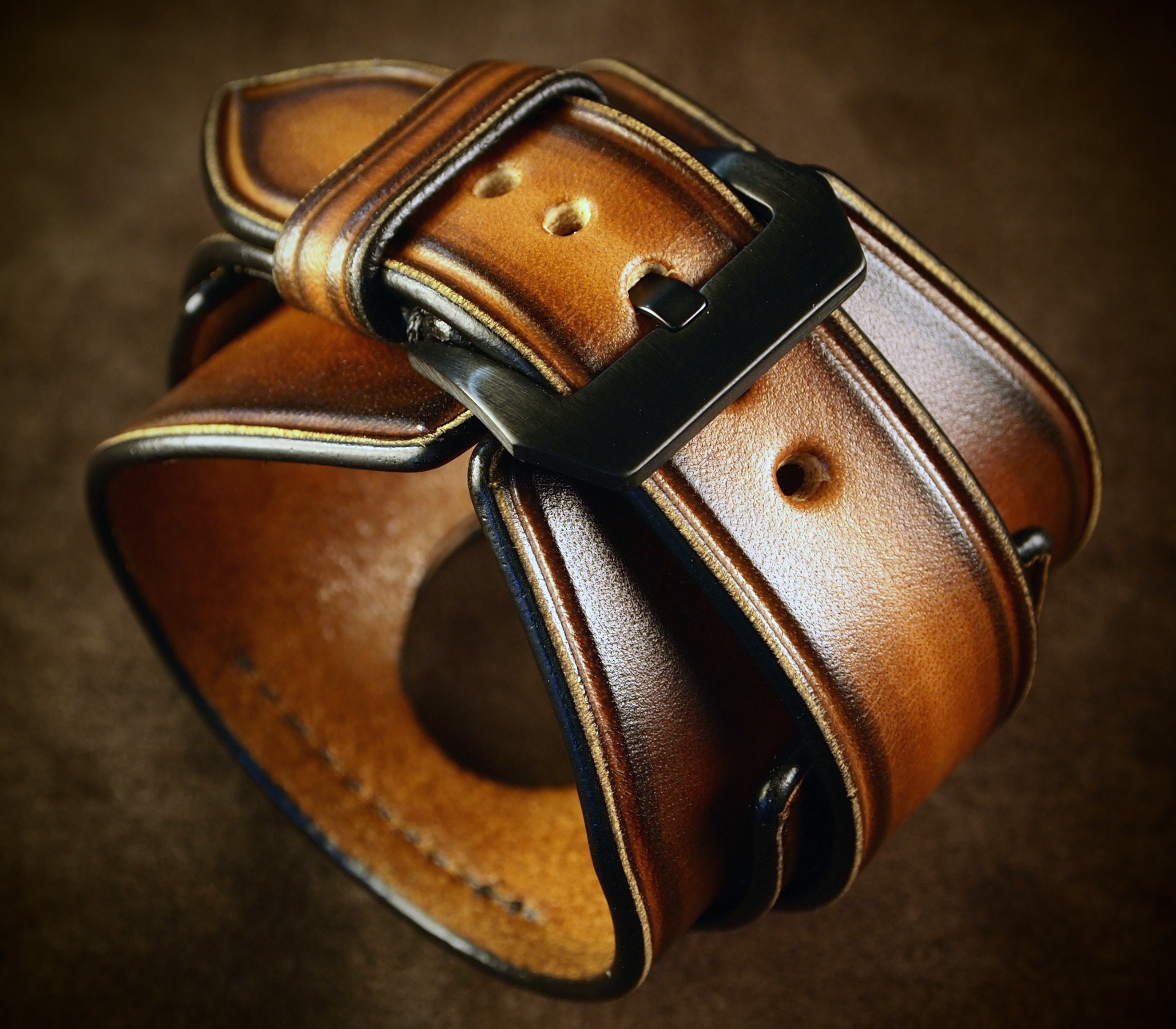 Apple Watch Leather Cuff Watchband Apple Watch Vintage Etsy