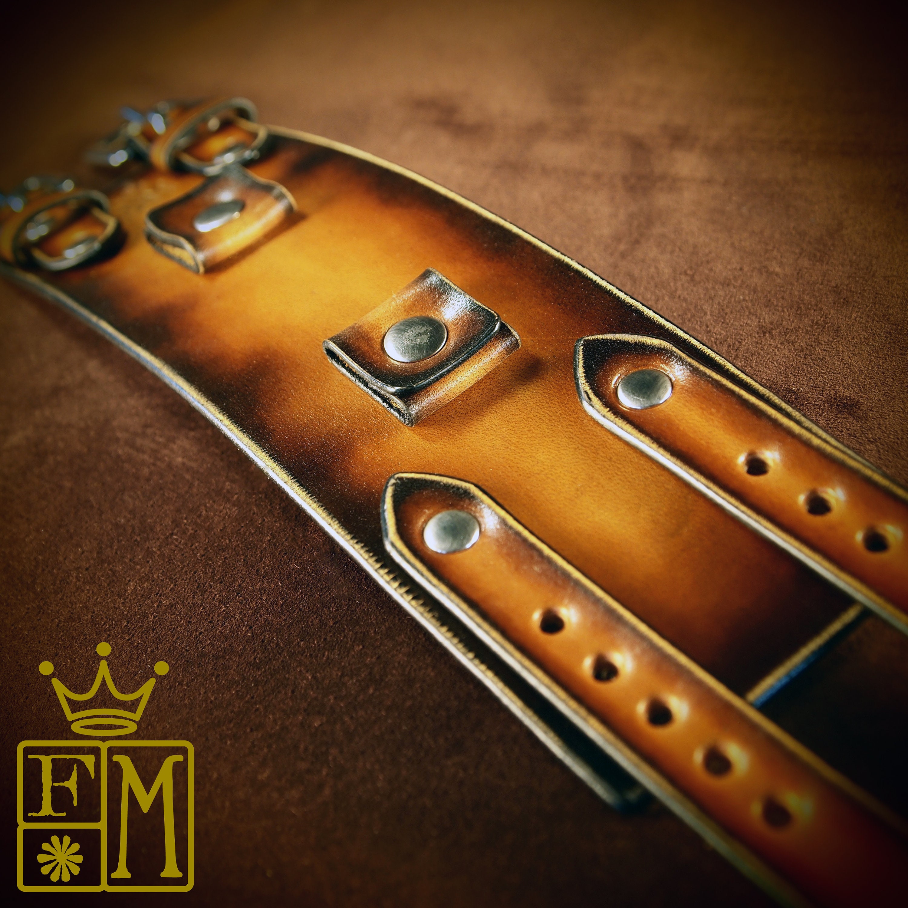 70's style leather watch bands