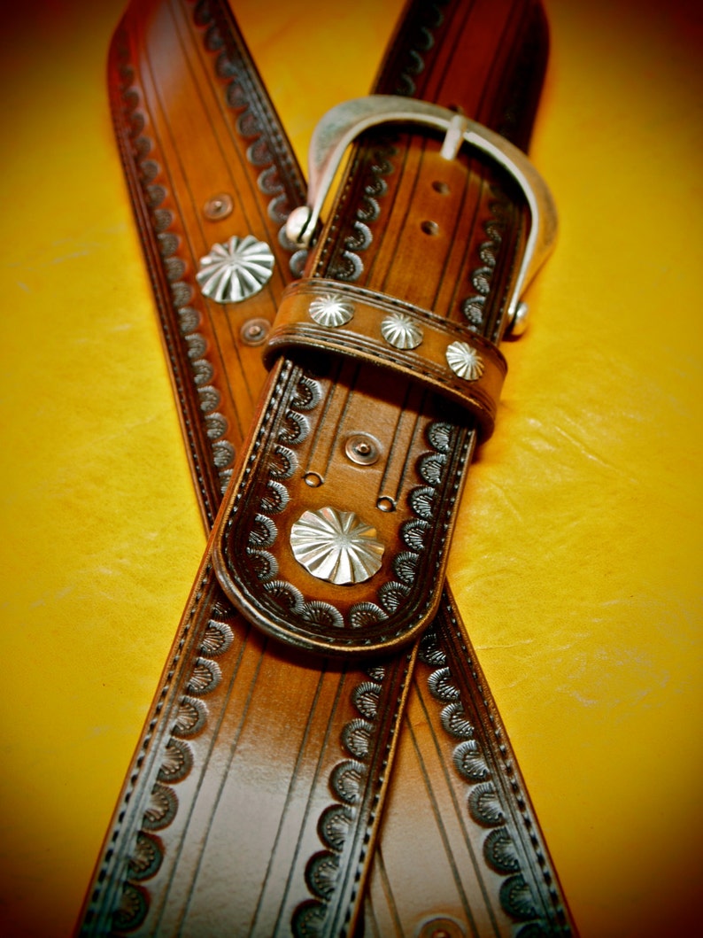 Leather Guitar Strap Brown Tobacco Sunburst. OUTLAW Cowboy Etsy