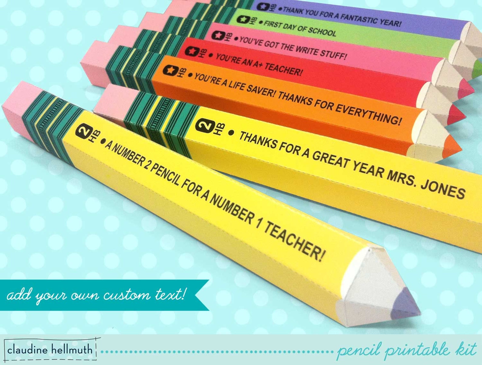 Pencil Candy Box Teacher Appreciation, Back to School, Party Favor Gift ...