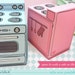 Retro Oven - Cupcake Box, Cookie, Candy, Treat and Party Favor Box ...