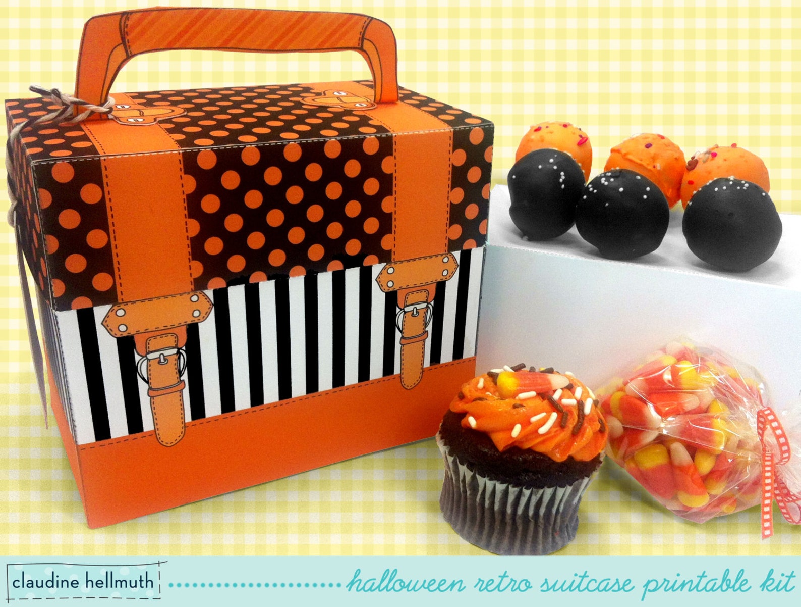Halloween Cake Pop and Cupcake Box Holds Cookies Candy Etsy