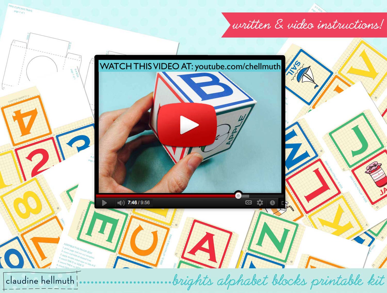 Alphabet blocks mini cupcake favor boxes teacher Etsy