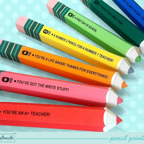 Pencil Candy Box Teacher Appreciation Back to School Party - Etsy