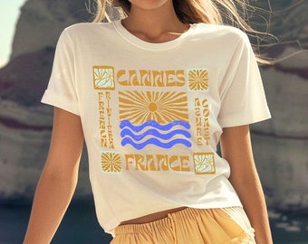 Cannes France T-Shirt: Vintage French Riviera Tee