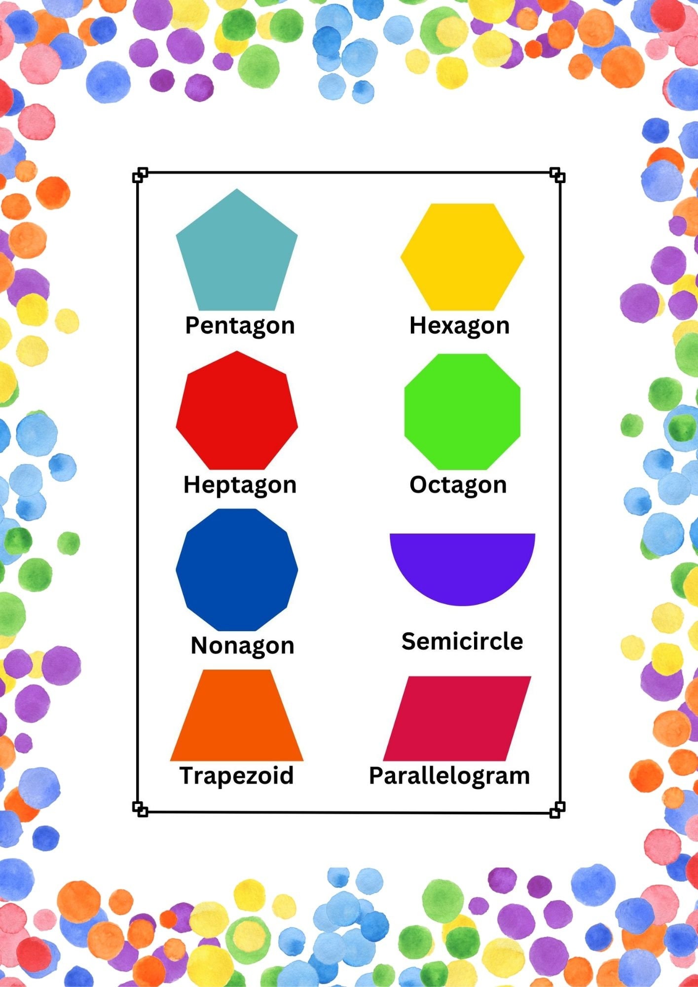 16 Basic Shape Coloring Pages 16 Printable Shapes Coloring Pages Basic ...