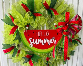 Summer Watermelon Wreath