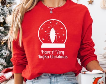 Ein Kakfa Weihnachts-Sweatshirt - Metamorphosis Buchliebhaber Unisex Heavy Blend ™ Rundhalsausschnitt Lustiger Weihnachtspullover
