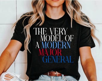 Modernes Major General T-Shirt: Gilbert & Sullivan Musical Theater Geschenk
