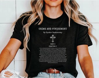 Verbrechen und Sühne Shirt: Dostoevsky Literary Graphic Tee
