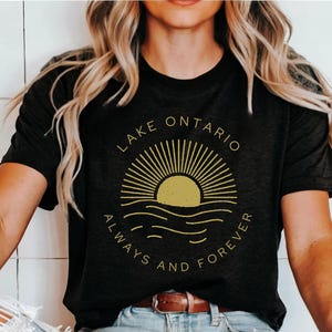 Lake Ontario Shirt - Lake Ontario Always and Forever Unisex Jersey Short Sleeve Tee Bild 1