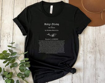 Moby Dick T-Shirt: Buchliebhaber Unisex Grafik-T-Shirt