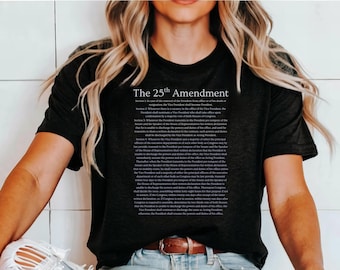 Das 25. Änderungs-Shirt - Politisches Unisex T-Shirt