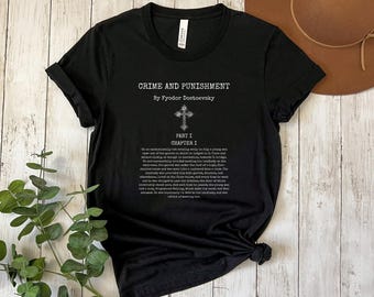 Verbrechen und Sühne T-Shirt: Dostojewskij Literatur-T-Shirt