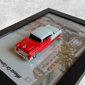 Chevrolet Bel Air 3D Car Poster | Iconic Classic Car Wall Art | Cool Gifts for Him or Her | Unique Framed Artwork | Retro Automotive Decor