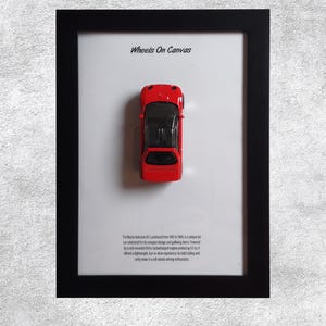 Mazda Autozam AZ-1 3D Car Poster | Iconic Kei Car Wall Art | Cool Gifts for Him | Unique Framed Artwork | Automotive Home Decor