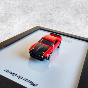 1969 Ford Mustang Boss 302 3D Car Poster | Iconic Muscle Car Wall Art | Cool Racing Gifts for Him | Unique Framed Artwork | Automotive Decor