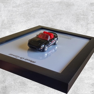 Mazda MX-5 Miata 3D Car Poster | Classic Roadster Wall Art | Cool Racing Gifts for Him | Unique Framed Artwork | Automotive Home Decor