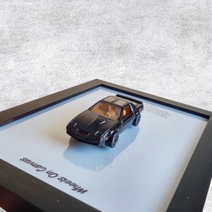 K.I.T.T. 3D Wall Art | Knight Rider Car Poster | Classic TV Show Memorabilia | Cool Gifts for Him | Unique Framed Artwork | Automotive Decor
