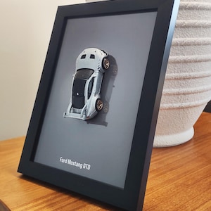 Ford Mustang GTD Car Poster | Iconic Muscle Car Wall Art | Cool Racing Gifts for Him | Unique Framed Artwork | Automotive Home Decor